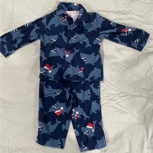 18 Month Christmas Shark Pajamas